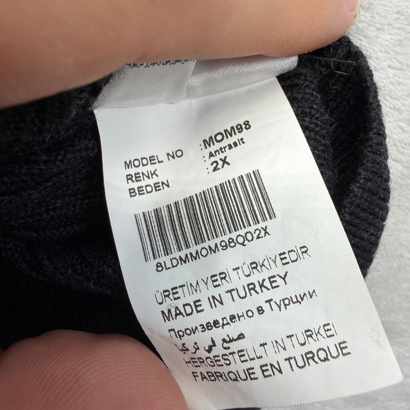 NEW Abdullah Kigili Exclusive Cut Full Zip Wool Blend Sweater Mens Slim Fit XXL - Picture 8 of 13